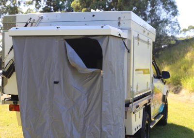 traymate aluminium camping canopy VW Amarok with Shower